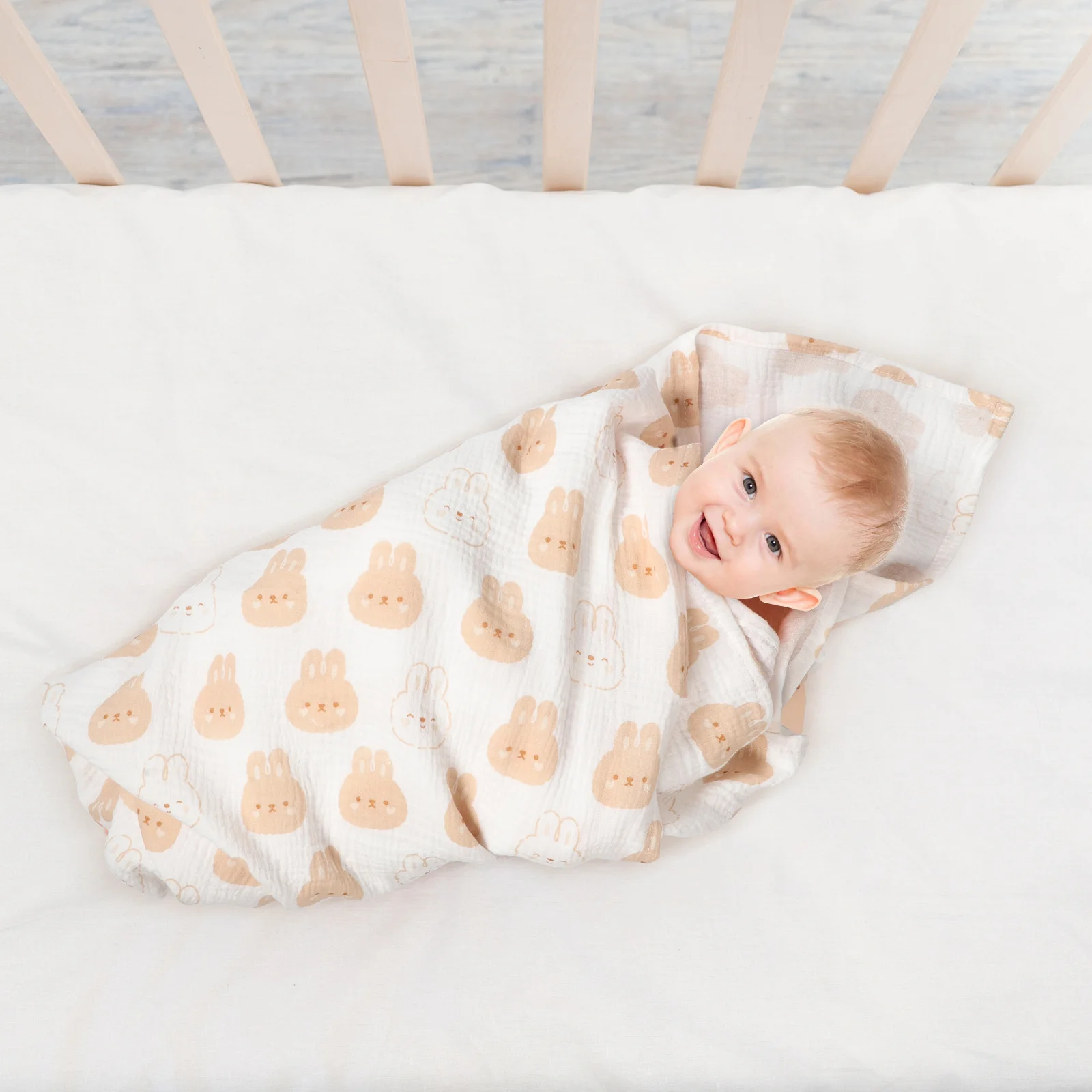 Manta envolvente para bebé, toallas para bebé recién nacido, manta receptora de algodón de doble capa para niñas y niños, funda de lactancia