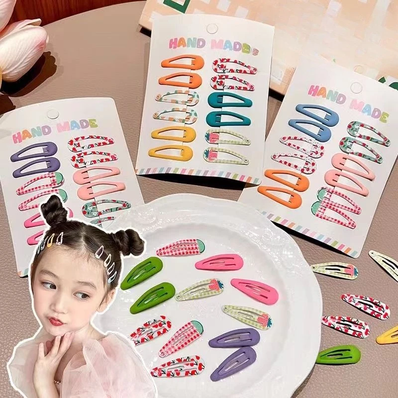 Horquillas de lunares para niñas – Pasadores color caramelo - imagen 5