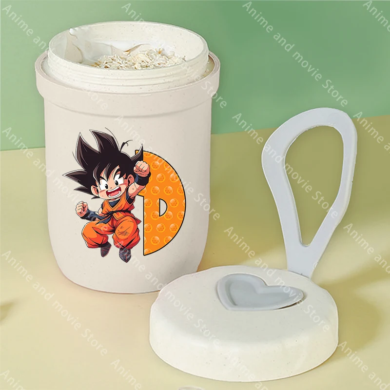 Taza de desayuno portátil Dragon Ball Goku para niños, botella multifunción para agua, avena, nuez, yogur, taza para aperitivos, taza de sopa creativa - imagen 4