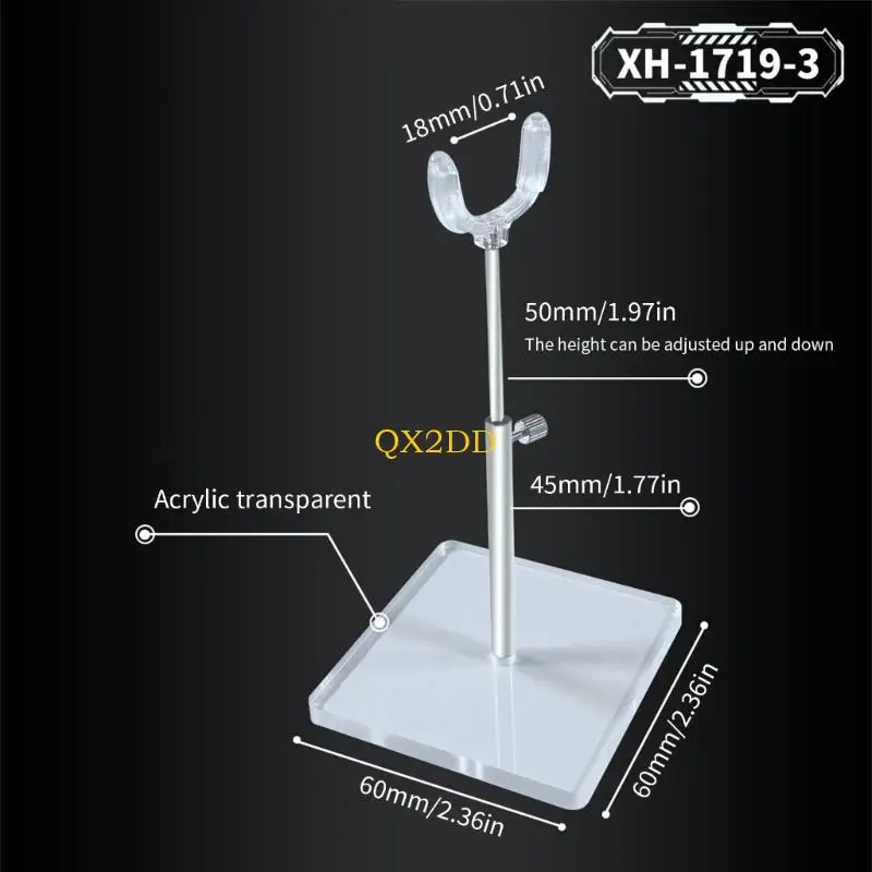 Soporte exhibición muñecas ajustable multiuso QX2D para exhibición del hogar y exposición tiendas, organizador con - imagen 4