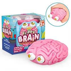 Flippy Brain Squishy – Juguete antiestrés para niños, suave y seguro
