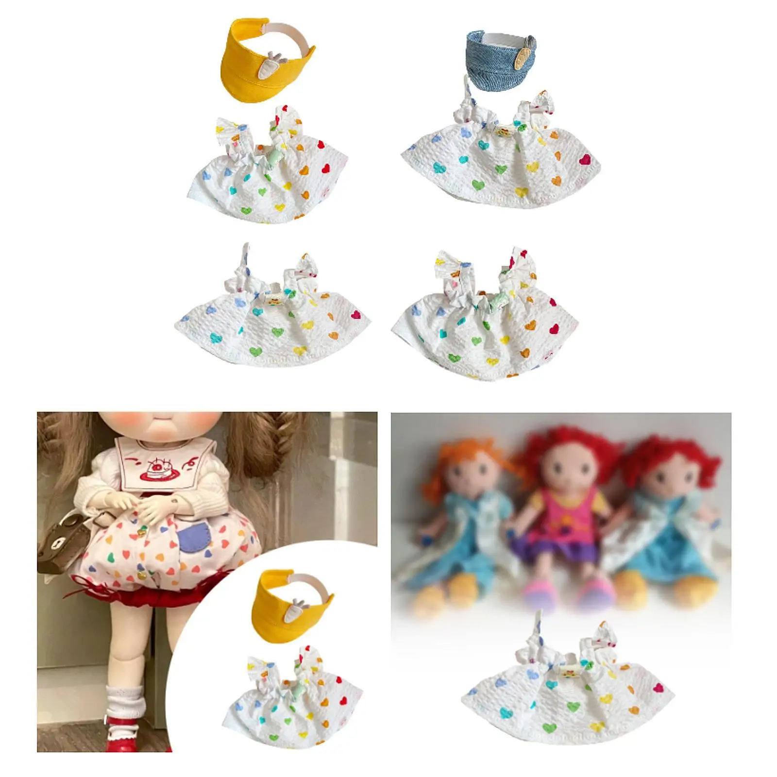 15cm Duck Plush Clothes Creative Cute Accessories Decor Stuffed Duck Clothes 15cm Duck Plush Clothes Creative Cute Accessories Decor Stuffed Duck Clothes