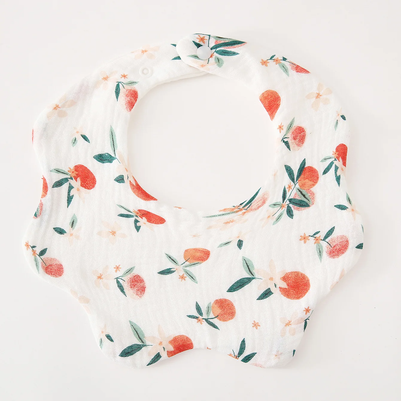 Nuevo babero de gasa de algodón de 6 capas para alimentación de bebé, babero con estampado de pétalos para Saliva, paño suave para eructar para recién nacidos, Baberos para niños pequeños - imagen 5