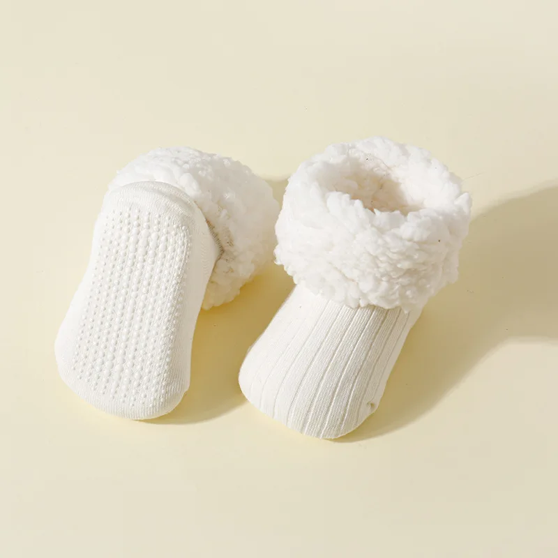 Calcetines forro polar térmicos para bebé - Algodón suave unisex - imagen 4