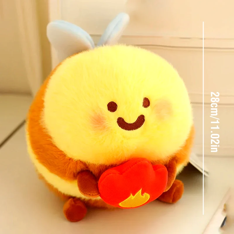 Peluche abeja con cremallera – Almohada infantil de dibujos animados - imagen 4