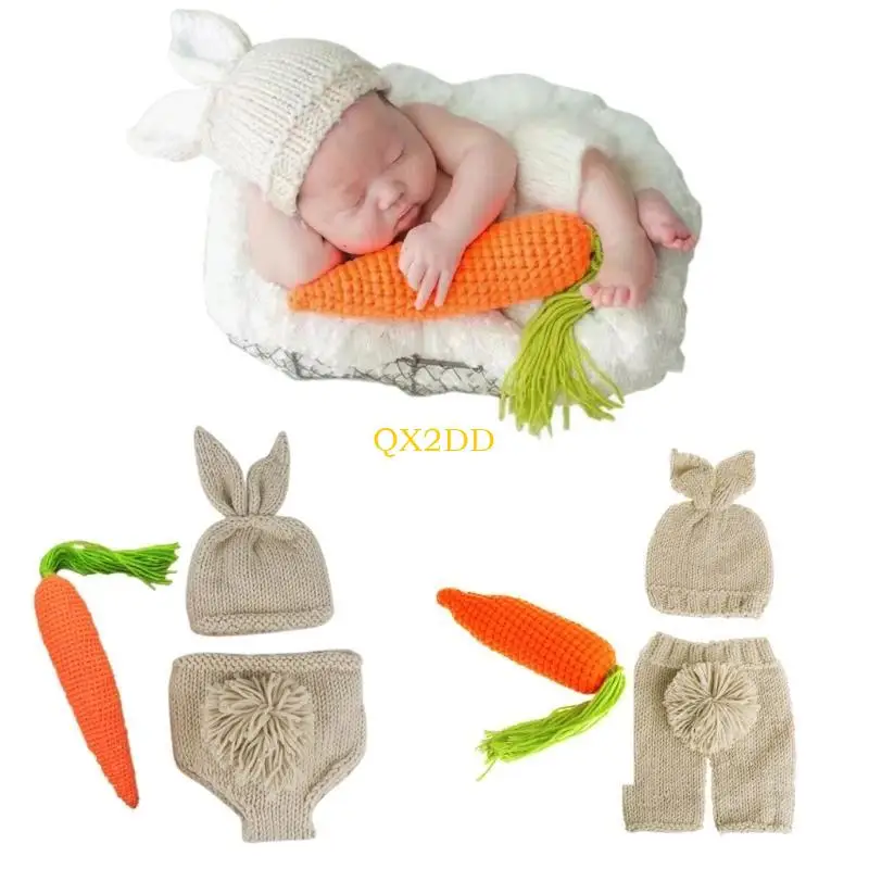 Gorro para bebé QX2D para sesión recién nacido – estilo elegante - imagen 2