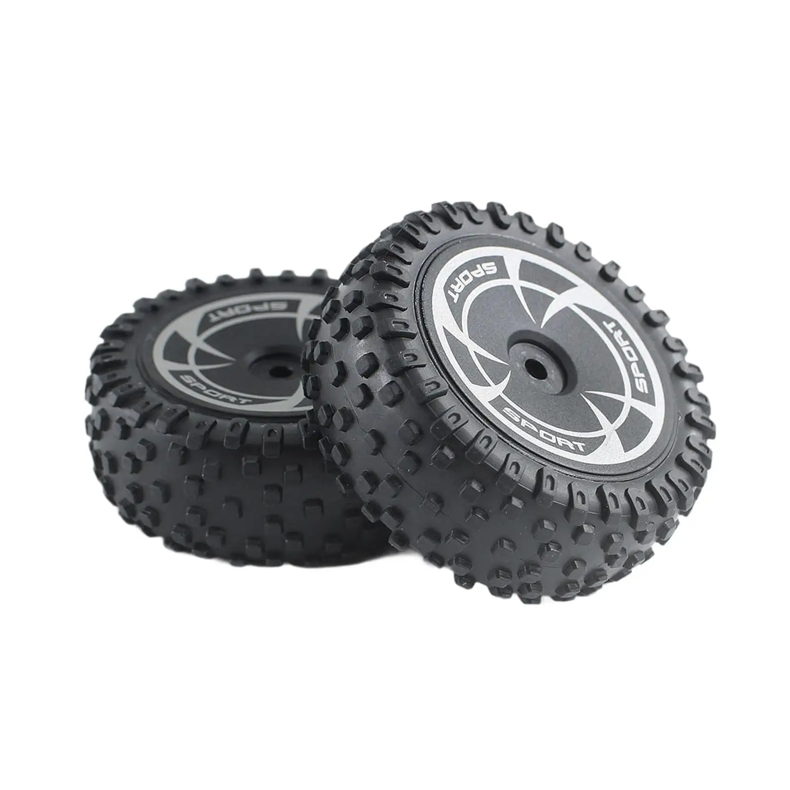 2Pcs 1:14 RC Front Tires Spare Parts Wear Resistance RC Tires RC Truck Wheel Tyre for Wltoy 144016 Car Trucks Crawler Vehicles