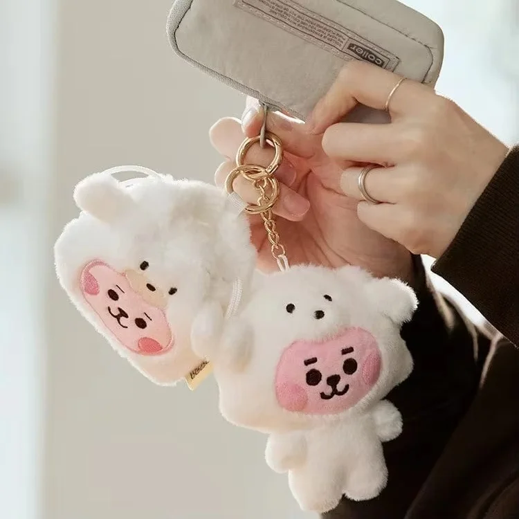 Llavero de peluche BT21 Baby Animal Chimi, Cooky, Koya y Tata - imagen 3