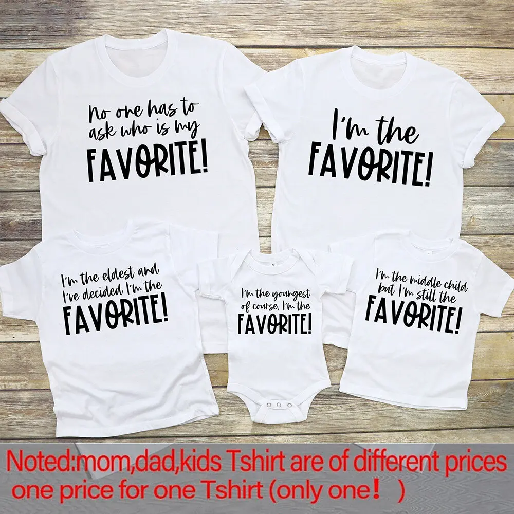 No es una pregunta que es mi camiseta con estampado favorito, traje a juego para la familia, camisetas divertidas para papá, mamá y niños, Tops y mono para bebé - imagen 3