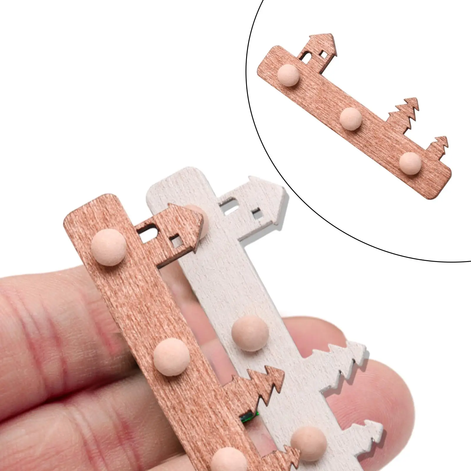 1:12 Dollhouse Coat Hooks Miniature Play Scene Model Dollhouse Furniture
