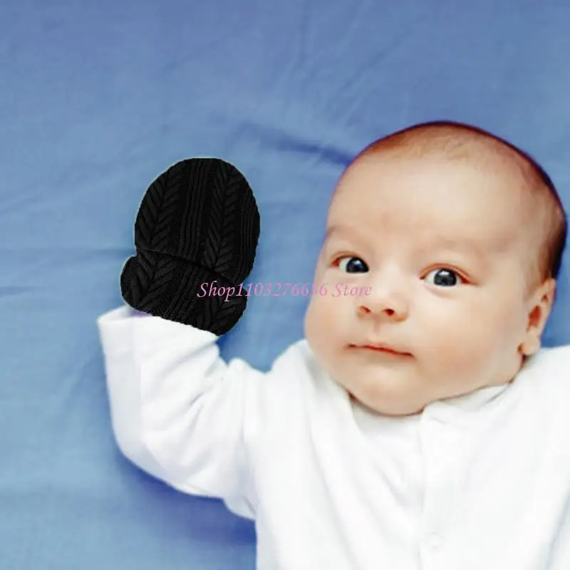 Las suaves manoplas algodón para bebés R6FD evitan diseño rasguños en para bebés 0 a 1 mes - imagen 2