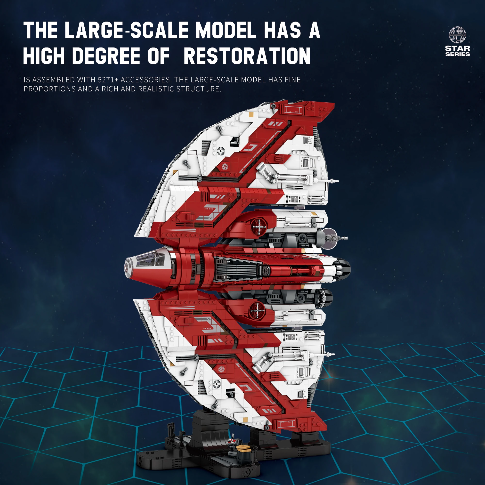 Bloques de construcción de modelo de nave espacial de lanzadera, 5227 Uds., avión de chorro espacial, ladrillos Moc, exhibición de escritorio, regalos de vacaciones para niños, Juguetes DIY - imagen 2