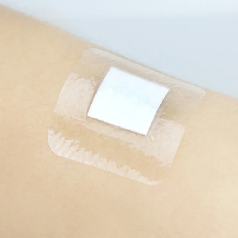 50 unids/set 3,8*3,8 cm tirita transparente impermeable parche de piel cuadrado vendaje para heridas yeso vendaje vendaje transpirable tiras