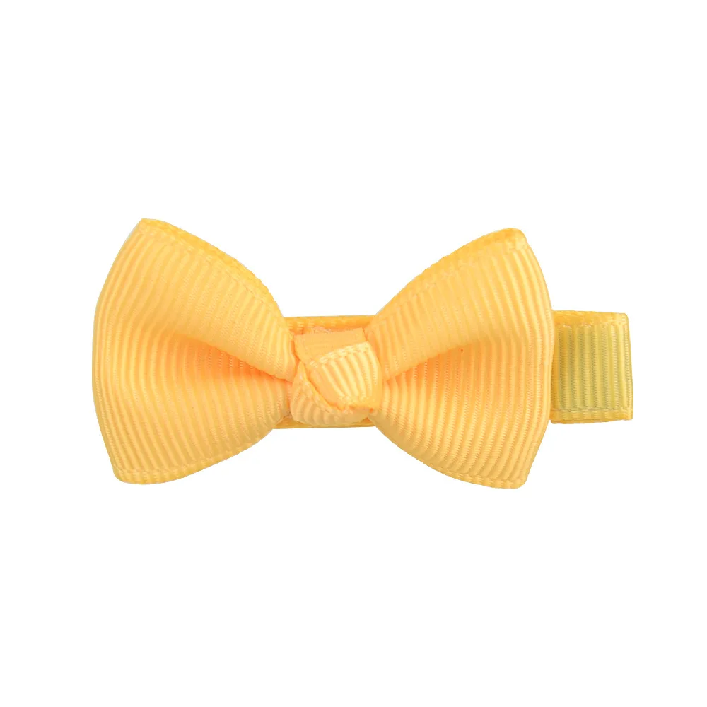 Mini pinza para el pelo con lazos de color sólido niños y niñas - imagen 2