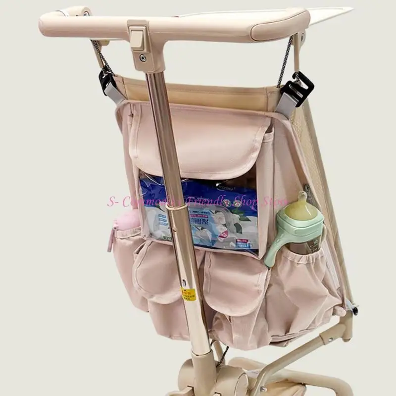 85AE Multifuncional Organizador cochecitos Bolsa impermeable para pañales para bebés Teléfonos juguete - imagen 2