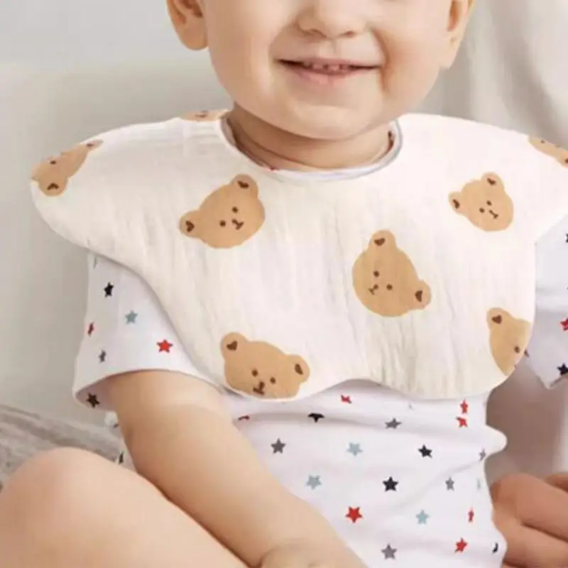 D7YD Toalla Saliva para recién nacido, Baberos alimentación infantil, babero para bebé, paños para eructar, Baberos para - imagen 3