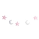 pink star white moon