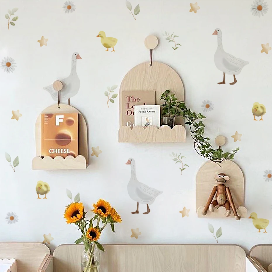 Vinilos decorativos infantiles de estrellas y flores para dormitorio - imagen 4