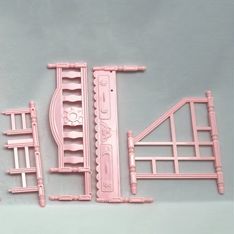 Encantadora litera europea y cama doble de princesa para niñas: accesorios para casa de juegos incluidos - imagen 2