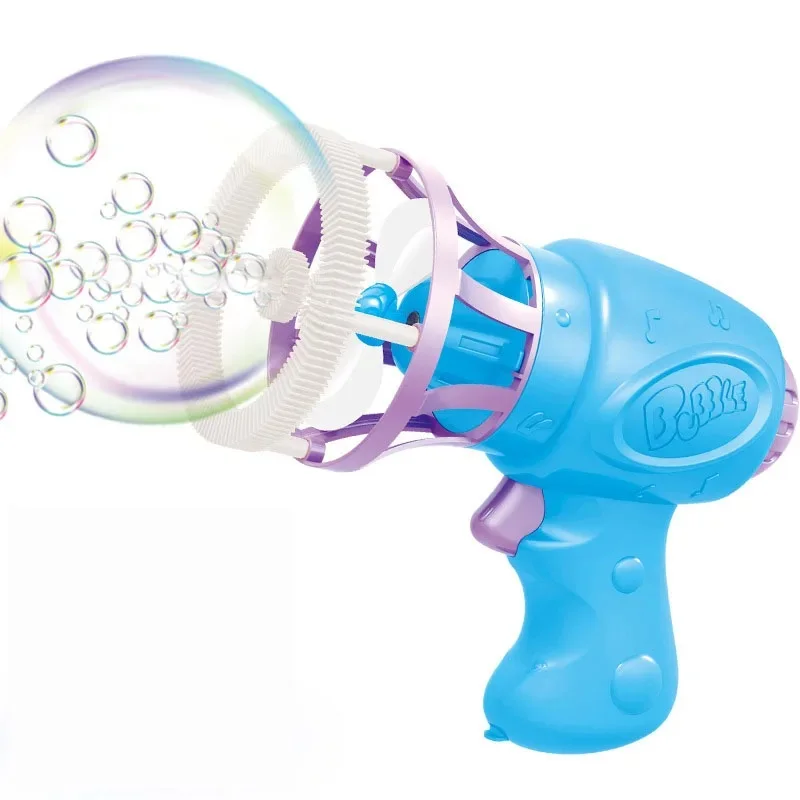 Pistola de burbujas eléctrica para niños, máquina de burbujas, fabricante de burbujas de jabón, ventilador eléctrico para niños, juguetes de juego para parque al aire libre de verano