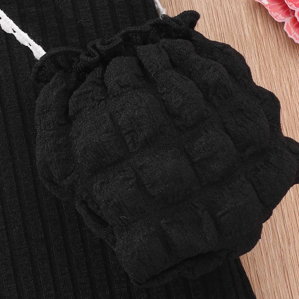 Vestido Midi ajustado de manga corta para niña, ropa de verano para fiesta, 3, 4, 5, 6, 7 y 8 años, 2024 - imagen 4