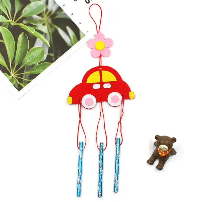 Kit campanas de viento DIY infantil con pegatinas – Manualidad artesanal - imagen 5