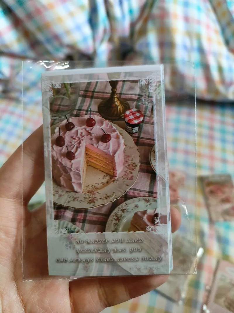 10 Uds INS Vintage comida postre serie sellado pegatina caja de embalaje de regalo Express cartón burbuja Mailer DIY Deco etiqueta pastel calcomanías - imagen 4