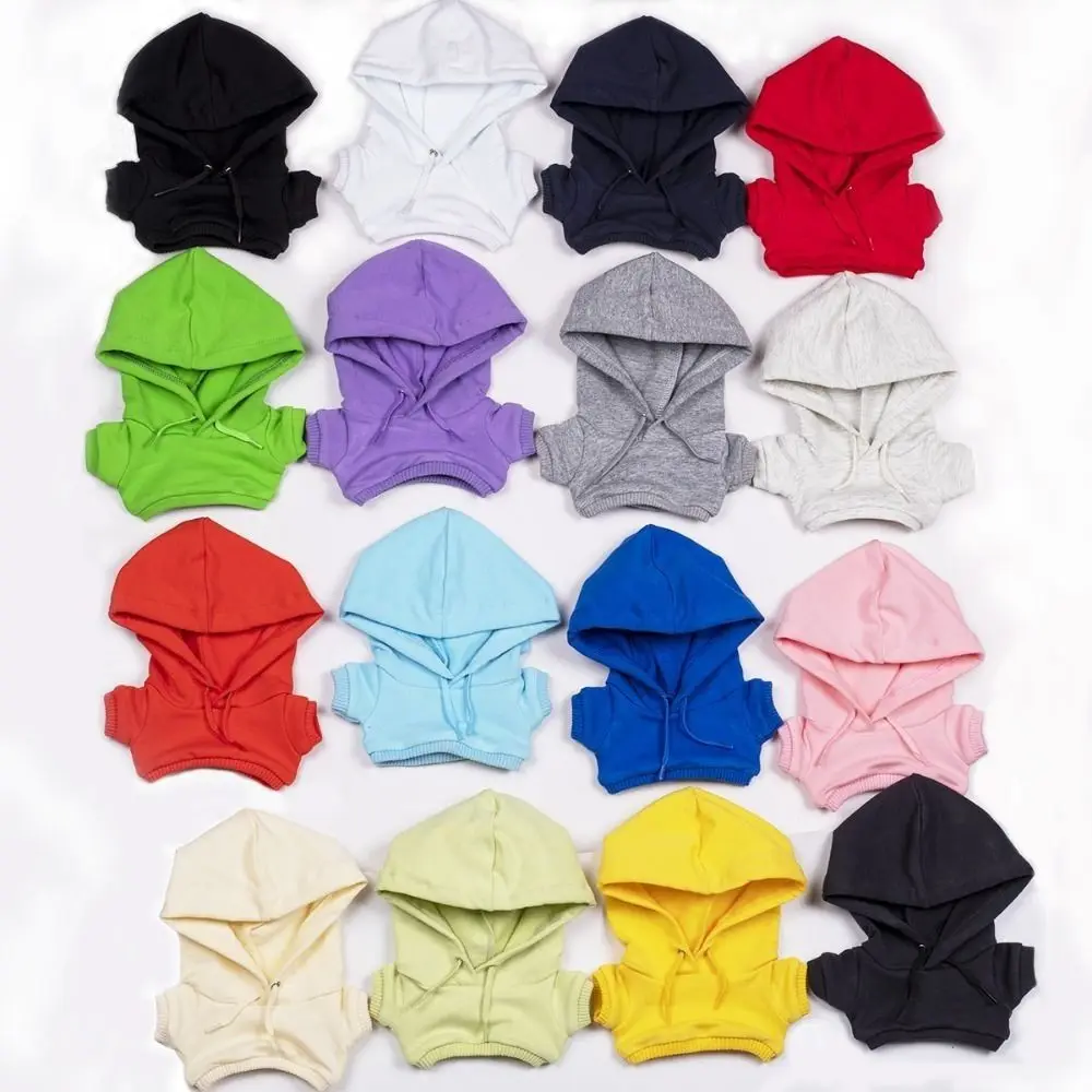 Ropa informal de alta calidad, sudaderas con capucha hechas a mano, Mini sudadera bonita, trajes, juguetes para niños, accesorios para muñecas de algodón de 10/20cm - imagen 3