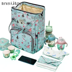 Mochila de maternidad con motivos animales - bolsa de pañales amplia