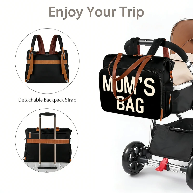 Bolsa de pañales maternal práctica y espaciosa para bebé - imagen 4
