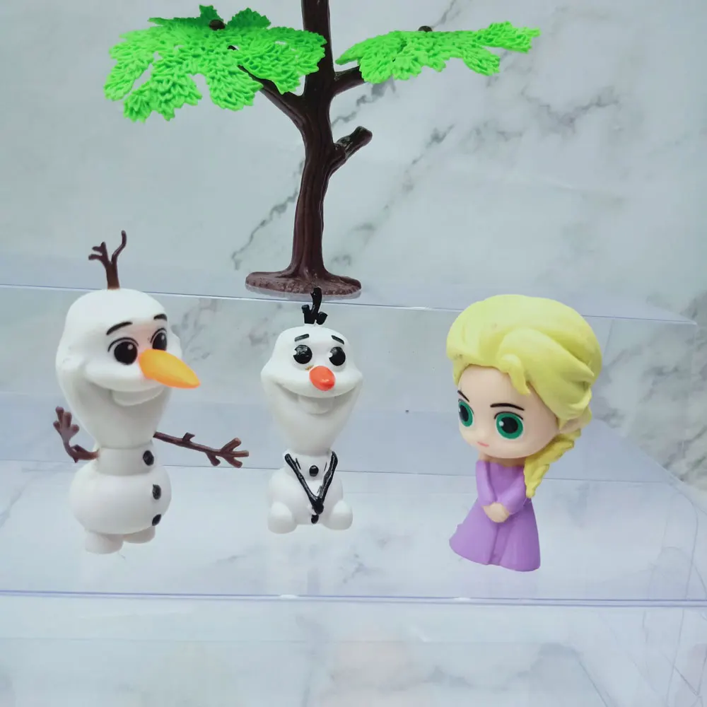 12 unids/set Frozen la reina de la nieve princesa Anna Elsa figura de acción Kristoff Sven Olaf PVC modelo muñecas colección juguete de regalo de cumpleaños - imagen 3