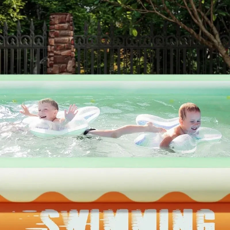 Piscina inflable para bebé con marco extraíble – Juego exterior - imagen 4