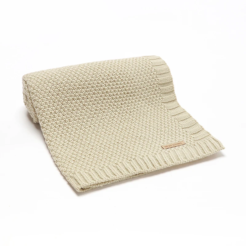 Mantas para bebé recién nacido, manta envolvente, transpirable, de punto, para niños y niñas, cuna celular de 100x80cm, colcha receptora para niños pequeños - imagen 2