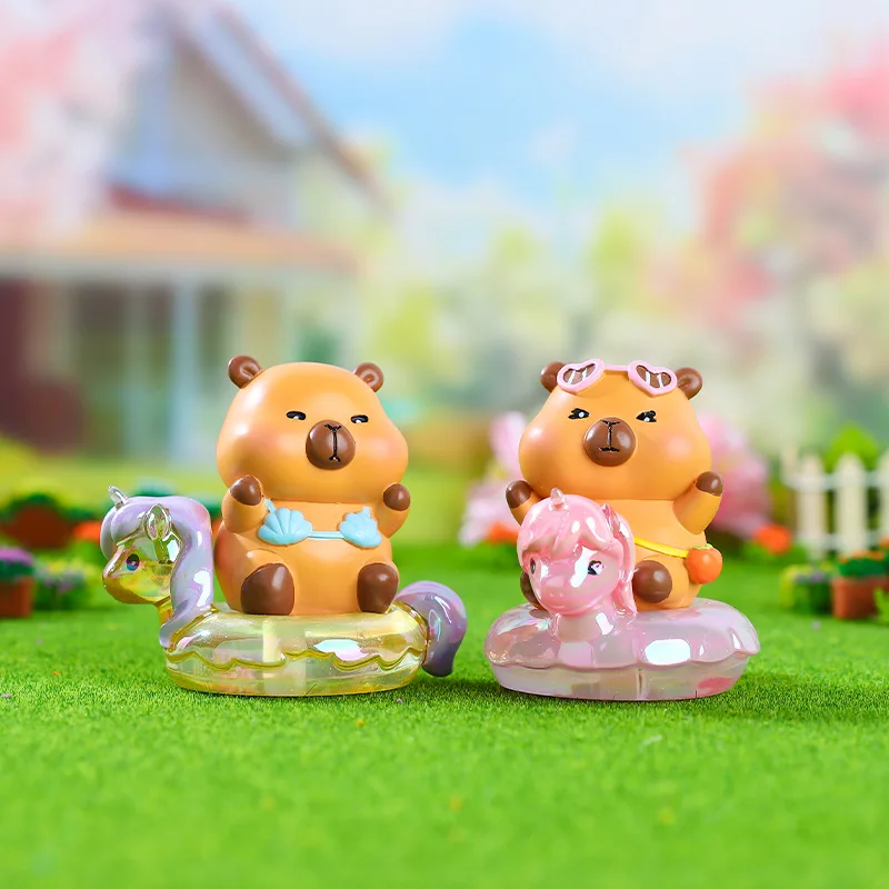 Capybara Blind Box Kawaii Baby Capibara Anime figura de acción Juguetes Decoración de escritorio regalo de cumpleaños y Navidad - imagen 3