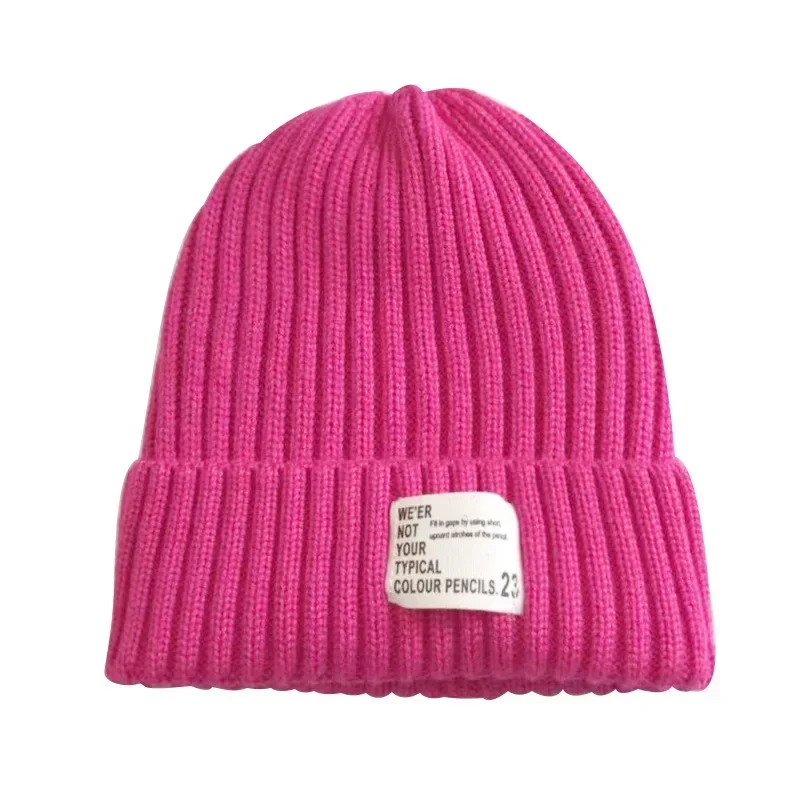 Gorro de invierno para bebé, gorro bonito de Color caramelo a la moda, gorro de punto cálido de ganchillo para niños de 0 a 2 años, gorro para niños y niñas, cosas para bebés - imagen 5