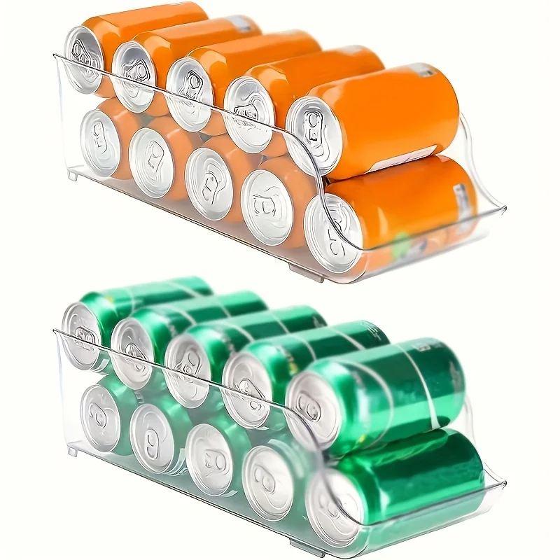 Organizador apilable para nevera – caja de agua, snacks y latas - imagen 2