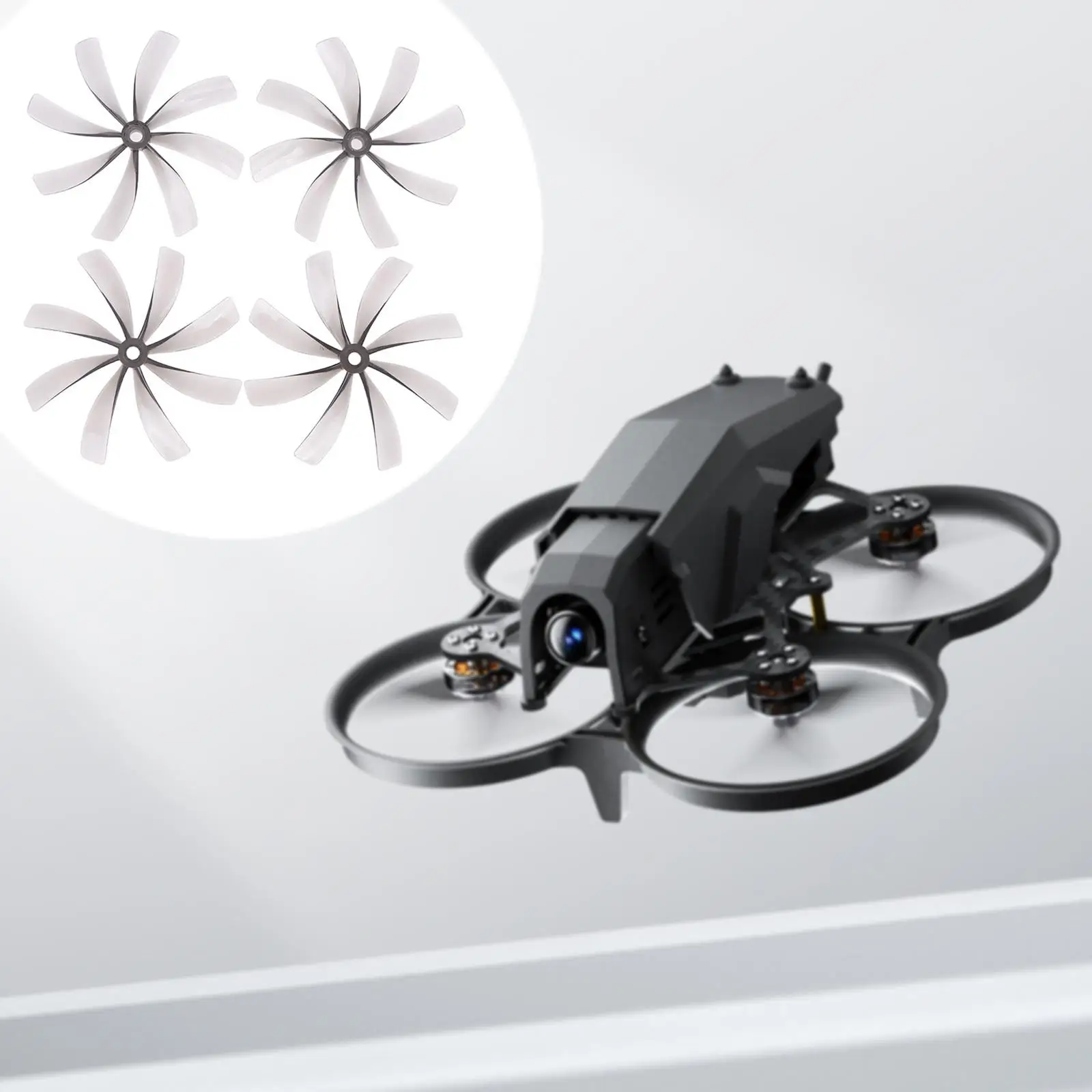 4 piezas de hélices de avión RC, repuestos de alto rendimiento, mantenimiento ligero, reemplazo, accesorios profesionales resistentes - imagen 4