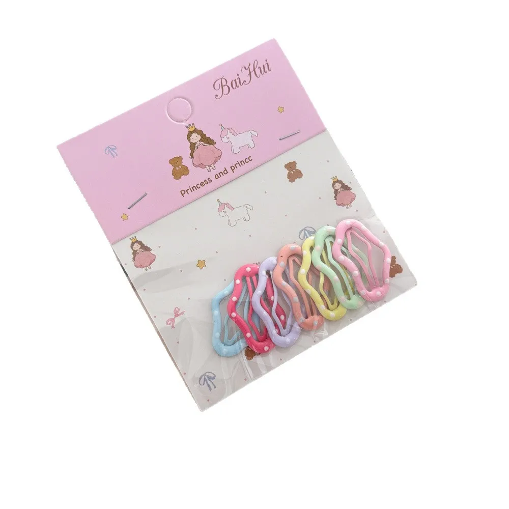 8/10 Uds. Pinzas para el cabello con pentagrama de dopamina para niños, Clips BB para niñas, cabeza trasera de bebé, flequillo de pelo roto, Clips laterales, accesorios de estilismo - imagen 5