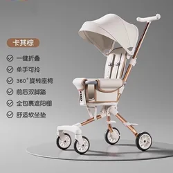 Cochecito de bebé plegable ultraligero y compacto – Bidireccional