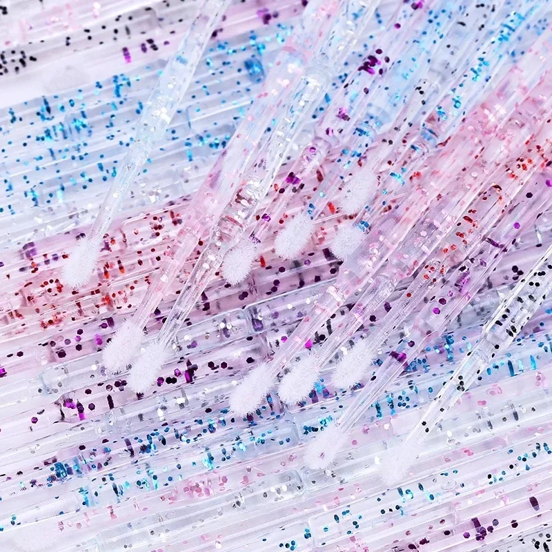 Cepillos de extensión hisopo de pestañas pestañas desechables 100 Uds Micro cepillos para quitar limpieza accesorios de herramientas de extensión de pestañas - imagen 4