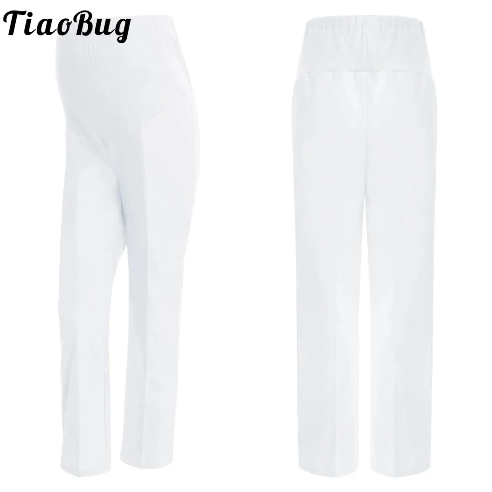 Pantalones de embarazo con soporte de vientre y bolsillo elástico - imagen 4