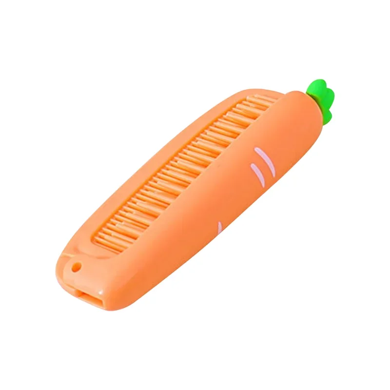 Peine de dientes suaves portátil para niños, cepillos de pelo, peine plegable de dibujos animados bonitos para niños, niños, niñas, cepillos y peine para el cuidado del cabello de bebés - imagen 5