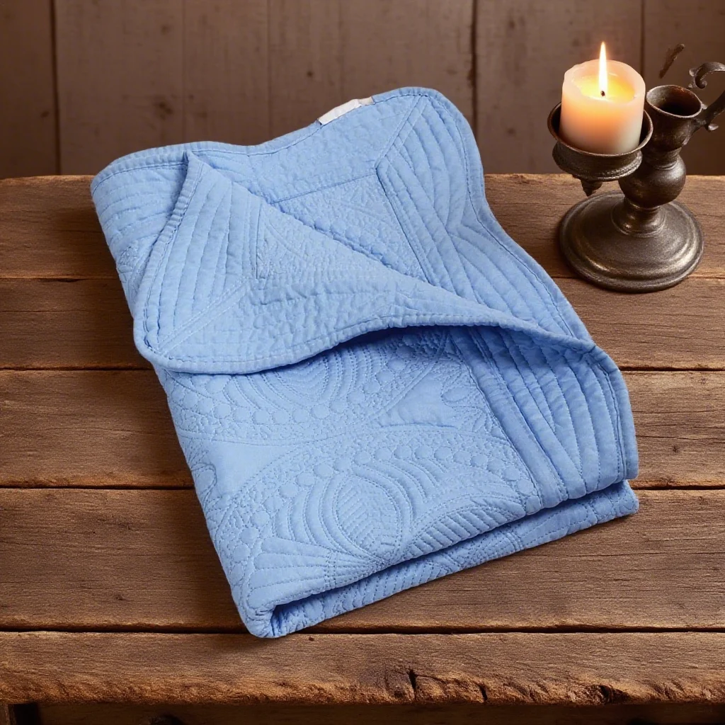 Manta de bebé de algodón en relieve para guardería, lavable a máquina - imagen 4