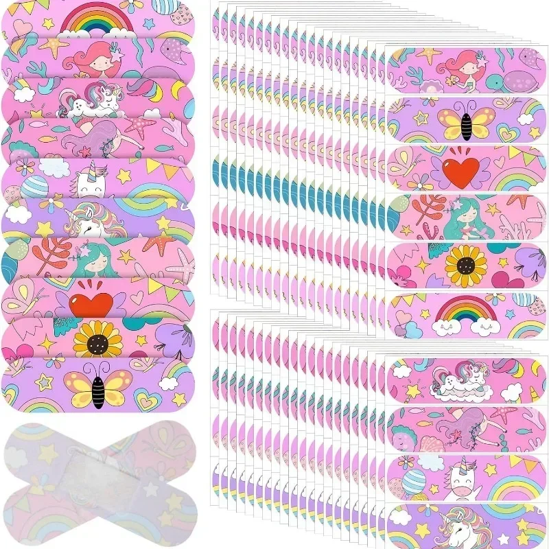 50 unids/set Cue tirita de dibujos animados para niñas patrón de caballo yeso adhesivo vendaje para heridas parches tiras vendajes adhesivos Woundplast - imagen 2
