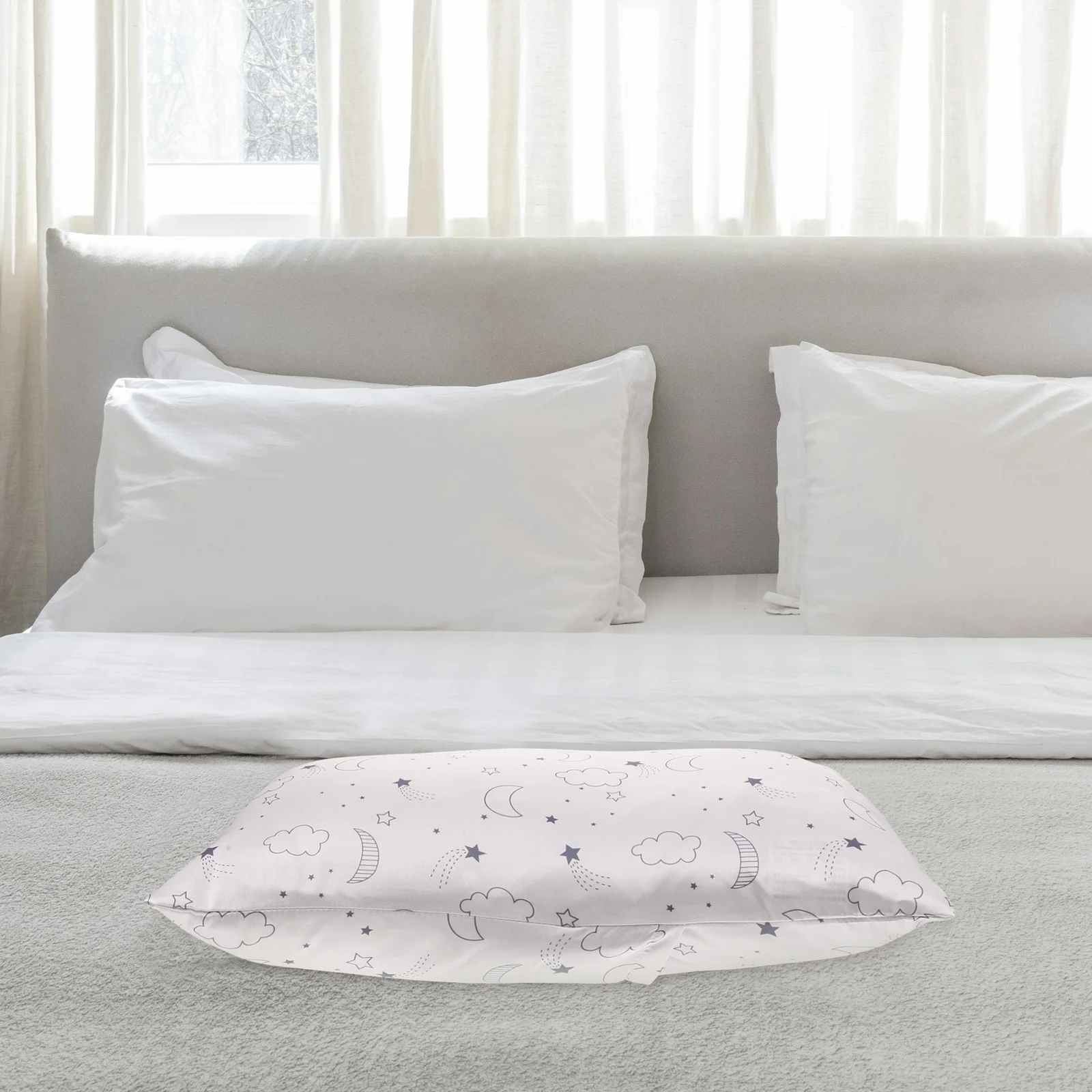 Funda de almohada para niños, Material transpirable, textura, diseño de sobre, viaje, hogar, escuela, adorables estampados de dibujos animados - imagen 4