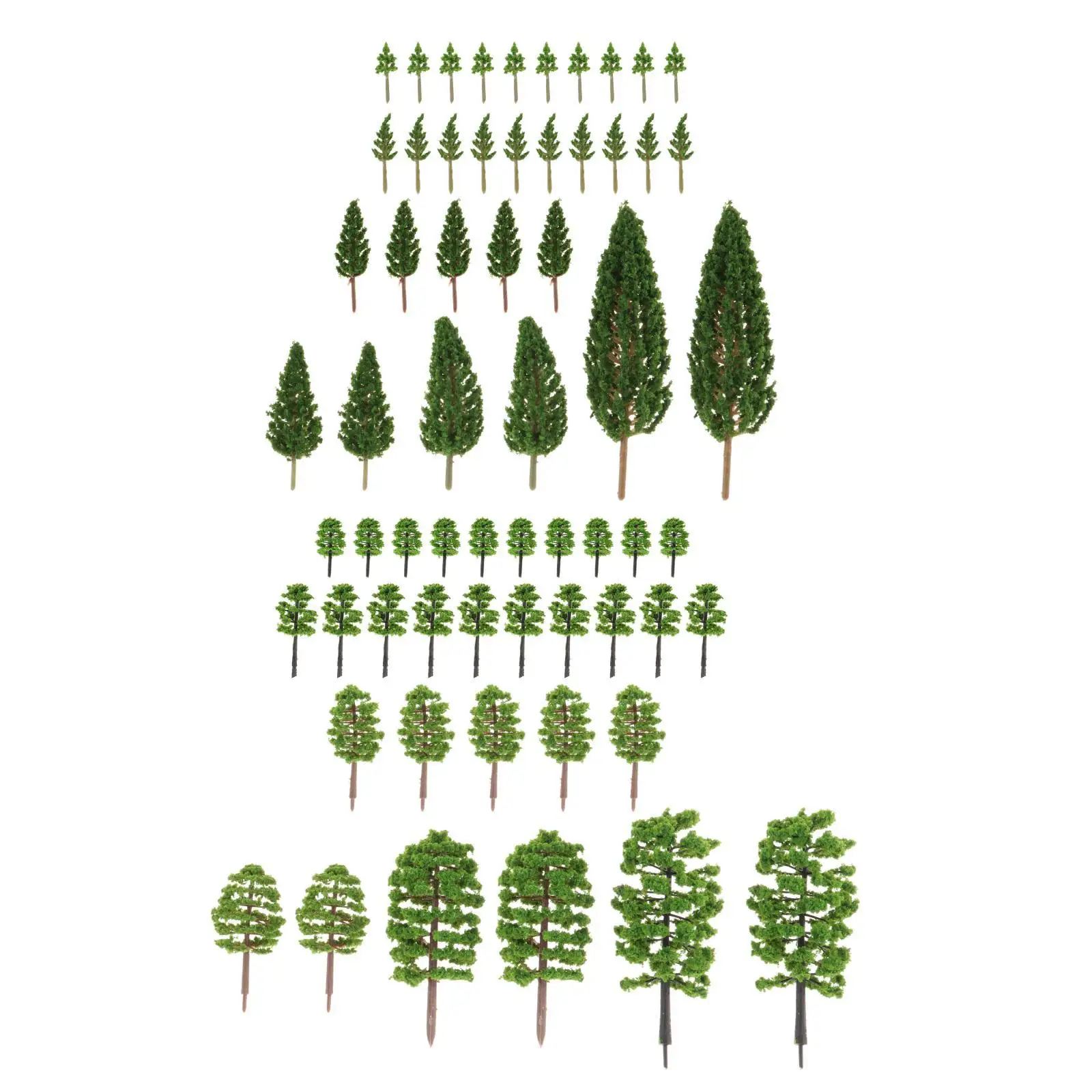 Mixed Model Trees Diorama Supplies, DIY Trees for Projects, Model Train Scenery