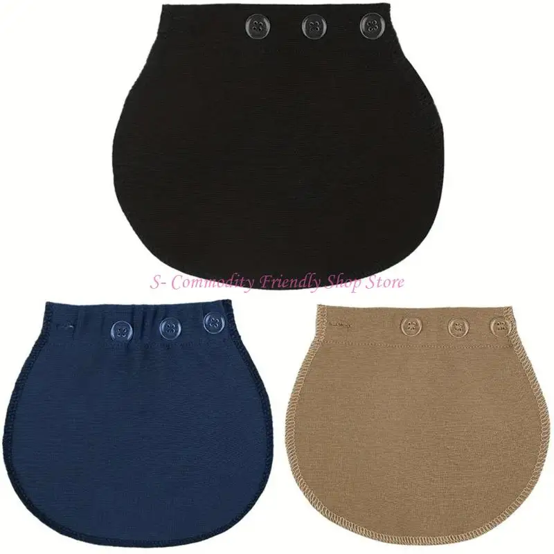 85ae cómodo del extensor maternidad del sistema triple del triple spandex algodón flexible para ajuste pantalones - imagen 4