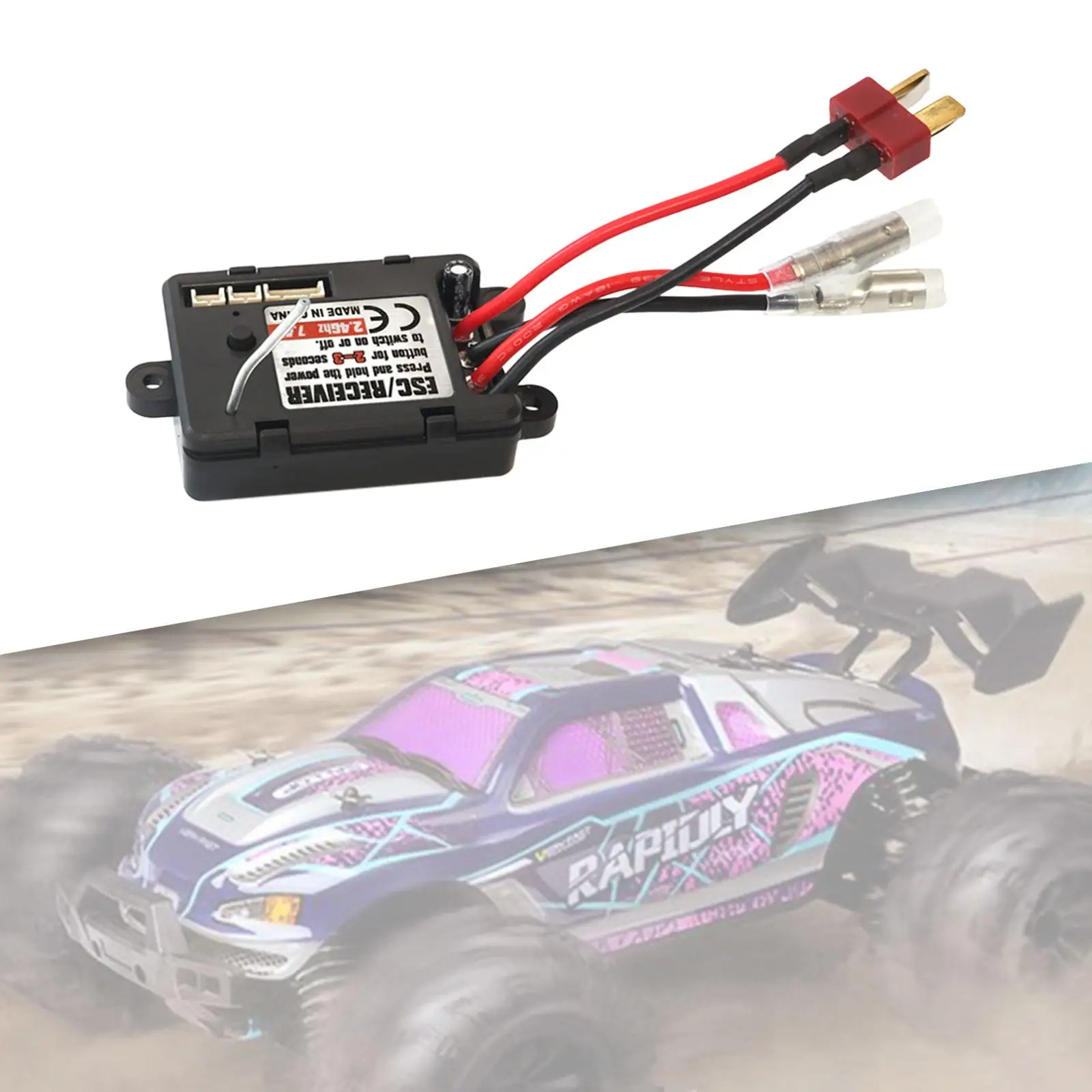 RC Brushed ESC Multiple Protection Functions 1/16 Brushed Electric Speeds Controller for 16101 Car Trucks Model Crawler