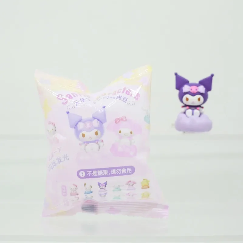 Sanrio personajes caja ciega juguetes lindos frijoles My Melody Pom Purin Kuromi regalos de muñecas juguetes coleccionar adornos - imagen 3