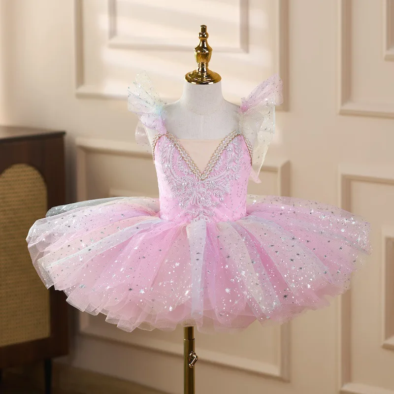 Tutu Robe de soirée Fille scène enfants Robe de princesse Fille été filles robes Costume danse bébé vêtements enfants tenue robes - imagen 5